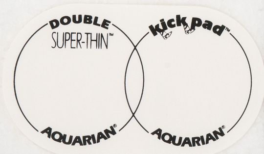 Aquarian STKP2 Kick Pad Superthin Double Bass Drums 