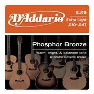 D‘Addario EJ15 10-47 Phosphor Bronze Saitensatz 
