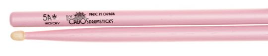 Los Cabos 5A White Hickory Drumsticks, Pink 