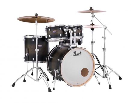 Pearl DMP925S Decade Maple Drumset, Satin Black Burst 