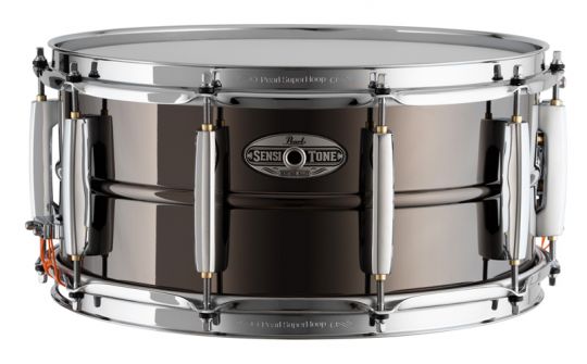 Pearl 14" x 6,5" Sensitone Brass Snare Drum, Black Chrome 