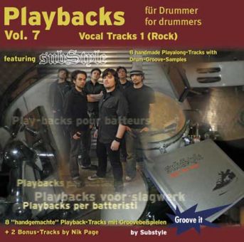 CD Playbacks für Drummer Vol. 7 - Voc-Tracks 1 