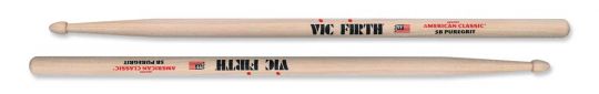 Vic Firth 5B Pure Grit American Classic Hickory Drumsticks 